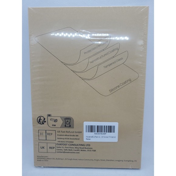 Hosanwell 2 Pack Steam Deck Screen Protector,7 inch 9H Tempered Glass Film - Picture 2 of 4